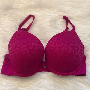Women's Pink Lace Bra